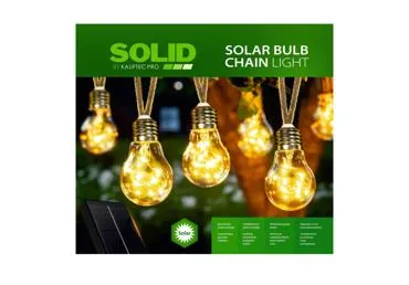 Saules gaismas spuldžu ķēde SOLID