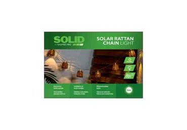 Saules Rotangas ķēdes gaismekļi SOLID
