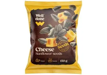 Saulespuķu sēklas WELL DONE ar siera garšu 150g