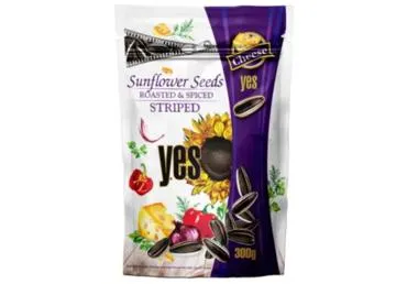 Saulespuķu sēklas Yes strīpainas ar sāli 300g