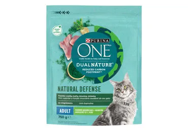 Sausā kaķu barība ONE Dual tītars 750g