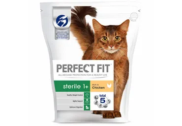 Sausā kaķu barība PERF ar vistu 750G