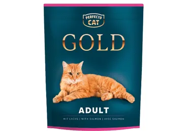 Sausā kaķu barība Perfecto Cat Gold lasis.800g