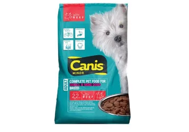 Sausā suņu bar.CANIS ar l/l garšu 2.2kg