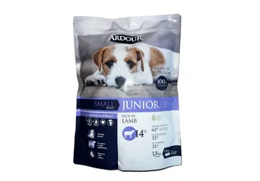 Sausā suņu barība  ARDOUR Junior jērs 1,5kg