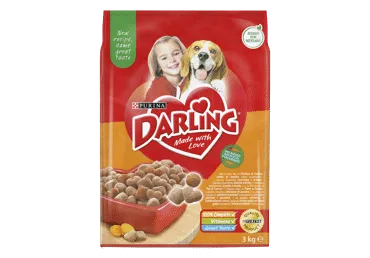 Sausā suņu barība DARLING vistas 3kg