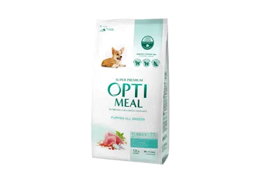 Sausā tītara barība kucēniem OPTIMEAL 1,5kg