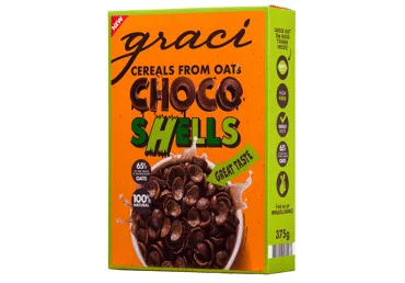 Sausās brokastis graudaugu pārslas kakao GRACI 375g