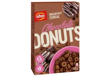 Sausās brokastis OHO Chocolate Donuts 325g