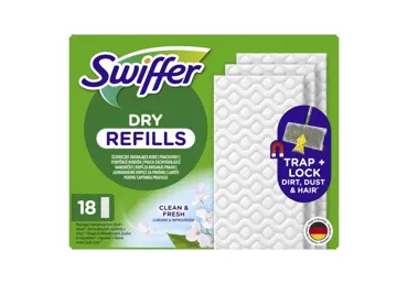 Sausās grīdas lupatas SWIFFER 18gab.