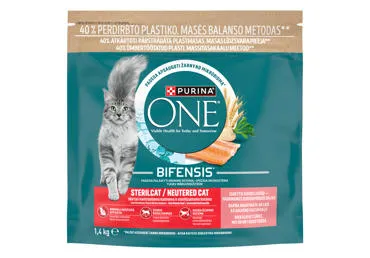 Sausā kaķu barība lasis ONE Sterilcat 1,4kg