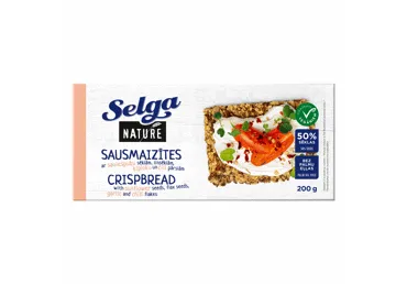 Sausmaizītes Nature ar sēklām, čili, ķiploks Selga 200g