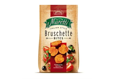 Sausmaizītes Bruschette ceptas ar tomātu,raudenes,olīvu garš