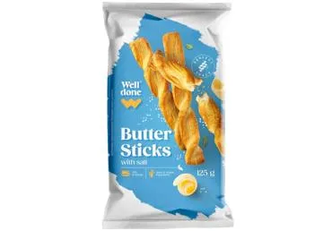 Savītās standziņas ar sāli WELL DONE 125g