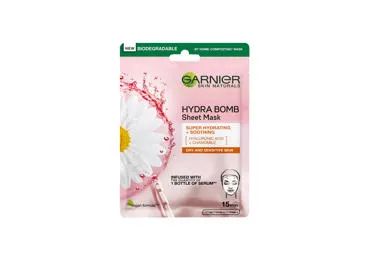 Sejas maska GARNIER Hydra Bomb sausai ādai