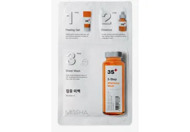Sejas maska MISSHA 3-Step Whitening Mask