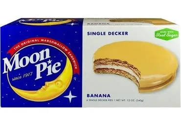 Sendvičcepums banānu MOON PIE 340g
