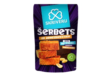 Šerbets Skrīveru saldumi ar zemesriekstiem 250g