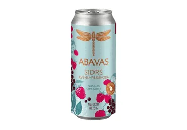 Sidrs ABAVAS Aveņu-plūškoka ziedu 5% 0,33L sk.D