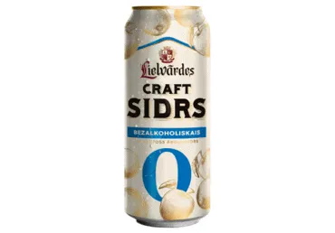 Sidrs LIELVĀRDES Craft b/a 0% 0,5L sk.D