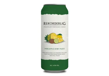 Sidrs REKORDERLING Ananasu-kivi 4,5% 0,5L sk.D