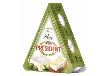 Siers Brie PRESIDENT ar olīvēm, 125 g