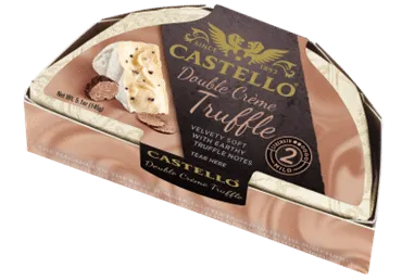 Baltais siers Castello ar trifelēm 150g