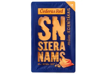 Siers Čederas Red SN šķēlītēs 150g