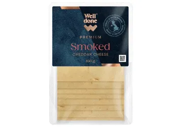 Siers Čederas WELL DONE PREMIUM kūpināts šķēlītēs 48%160g