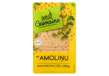 Siers ar amoliņu šķēlītēs 150g