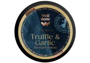 Siers Cheddar trifeļu-ķiploku WELL DONE PREMIUM 150g