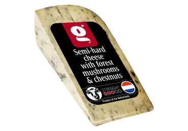 Siers Gouda ar sēnēm un kastaņiem 140g