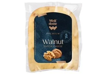 Siers Gouda ar valriekstiem WELL DONE PREMIUM 200g