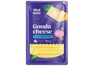 Siers Gouda bez lakt.WELL DONE 48% 150g