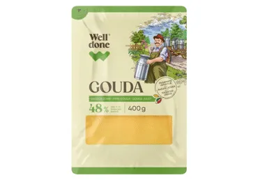 Siers Gouda šķēlēs WELL DONE 48% 400g