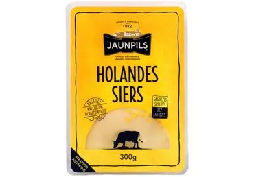Holandes siers JAUNPILS šķēlītēs 300 G.