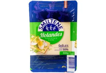 Siers Smiltene Holandes šķēlēs 45% 300g