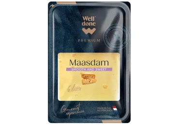 Siers Maasdam WELL DONE PREMIUM šķēlēs 120g