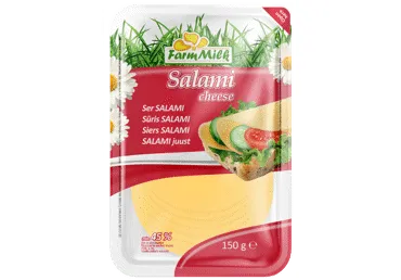 Siers Salami FARM MILK šķēlēs 45% 150g