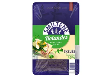 Holandes siers Smiltene šķēlēs 45% 150g