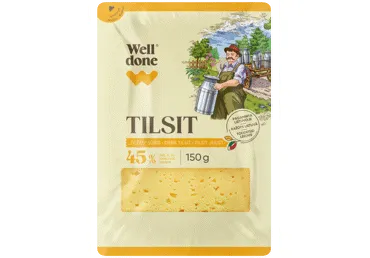 Siers Tilzītes 45% WELL DONE šķēlēs 150g