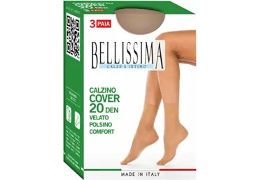 Siev. zeķes BELLISSIMA COVER 20 miele 3p