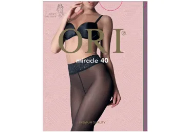 Sieviešu zeķbikses ORI Miracle 40 nero 4