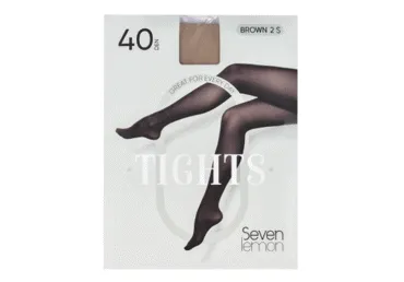 Sieviešu zeķbikses SEVEN LEMON brūnas 40den 5