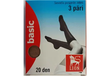 Siev.pusg.zeķes LION UNICA 5042BG 3.pUNI