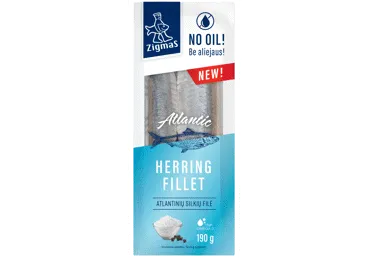Siļķu fileja bez eļļas ZIGMAS 190g