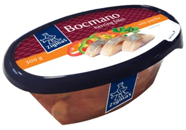 Siļķu fileja Bocmano ar papriku ZIGMAS 300g