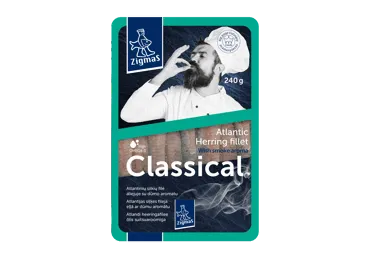 Siļķu fileja dūmota eļļā ZIGMAS 240g