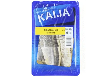 "GARDUMS" siļķu filejas eļļā KAIJA, 400 g