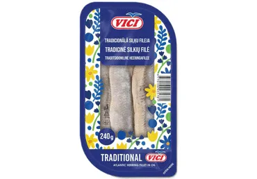 Siļķu fileja VIČI TRADICIONĀLĀ eļļā 240g